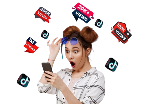Pakistani TikTok user recording creative video with smartphone, using popular hashtags and trends to boost views, followers, and audience engagement on the platform.