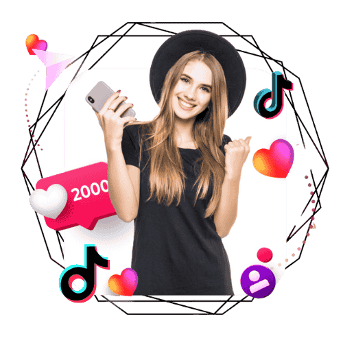 TikTok post receiving cheap and organic likes in Pakistan, with icons of hearts, currency symbols, and real user profiles representing affordable, authentic engagement growth.