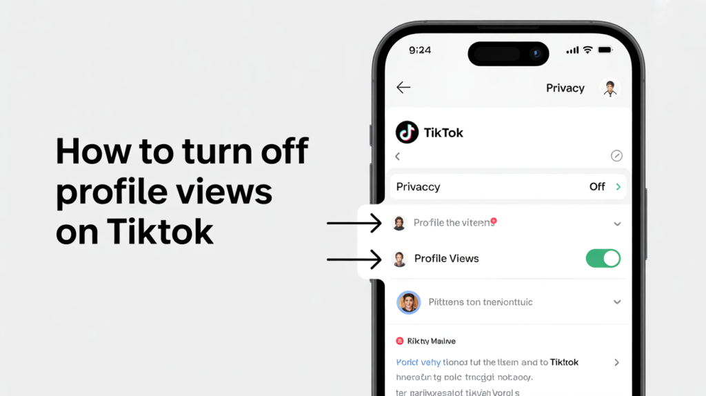 How do you turn off profile views on TikTok