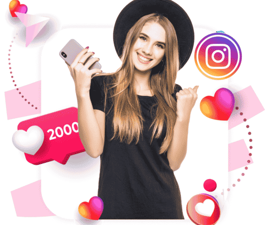 A branded photo showcasing influencer content receiving Instagram likes, focused on digital visibility and engagement.